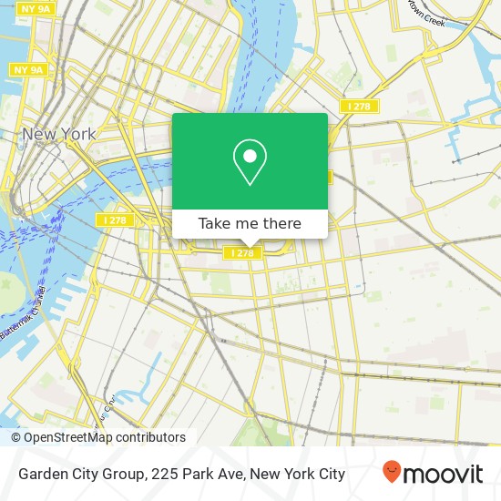 Mapa de Garden City Group, 225 Park Ave
