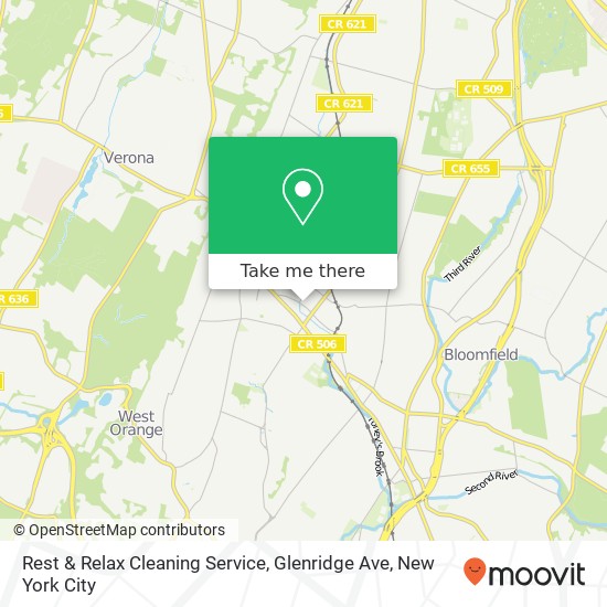 Mapa de Rest & Relax Cleaning Service, Glenridge Ave