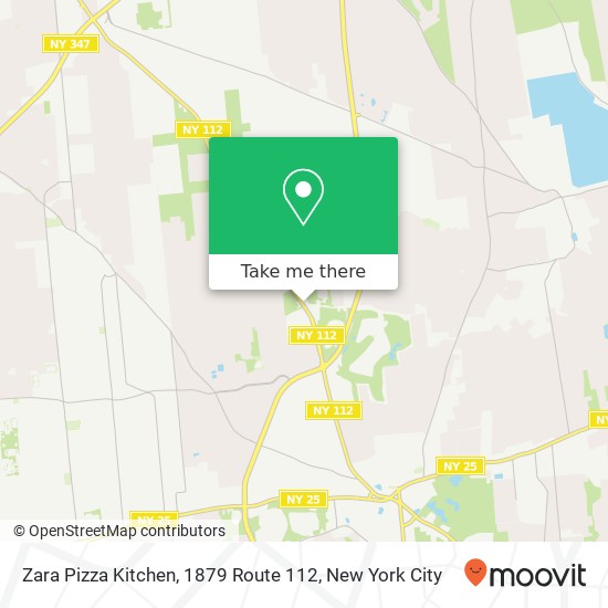 Mapa de Zara Pizza Kitchen, 1879 Route 112