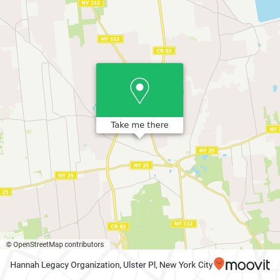 Mapa de Hannah Legacy Organization, Ulster Pl