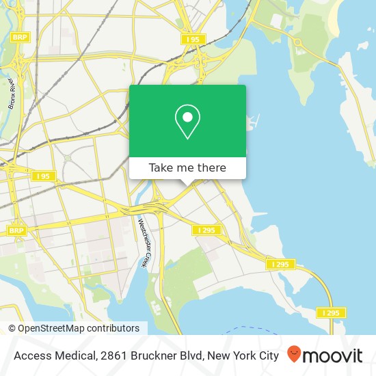 Mapa de Access Medical, 2861 Bruckner Blvd