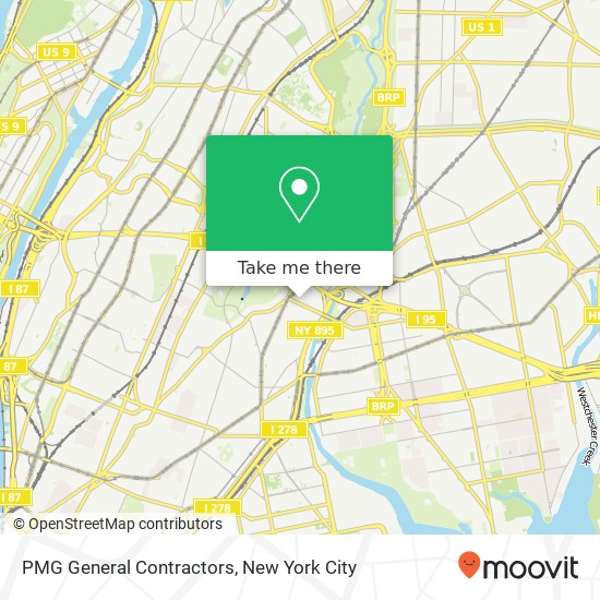 PMG General Contractors map