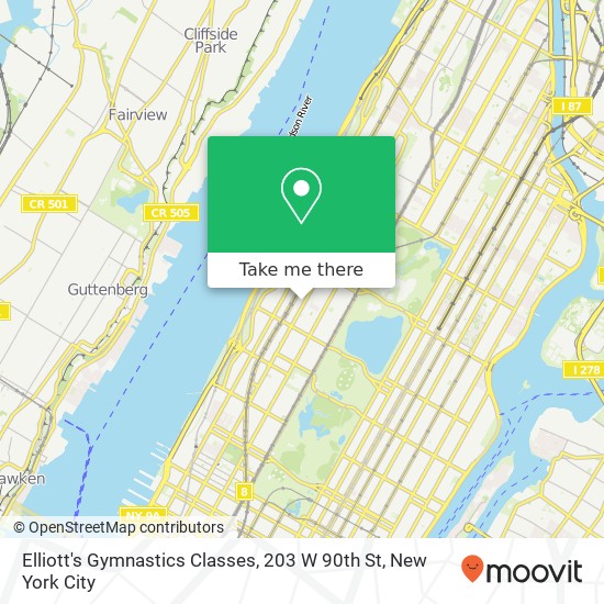 Elliott's Gymnastics Classes, 203 W 90th St map