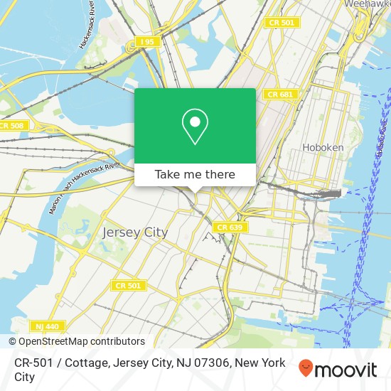 Mapa de CR-501 / Cottage, Jersey City, NJ 07306