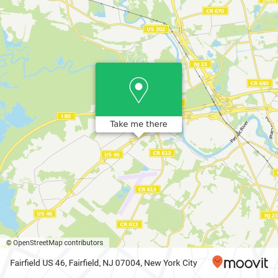 Fairfield US 46, Fairfield, NJ 07004 map