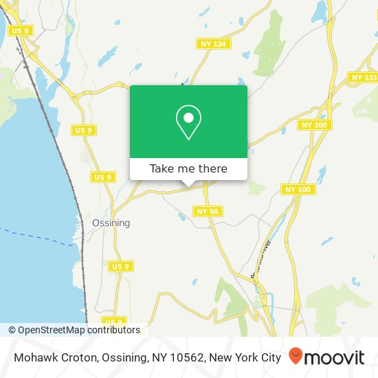 Mapa de Mohawk Croton, Ossining, NY 10562