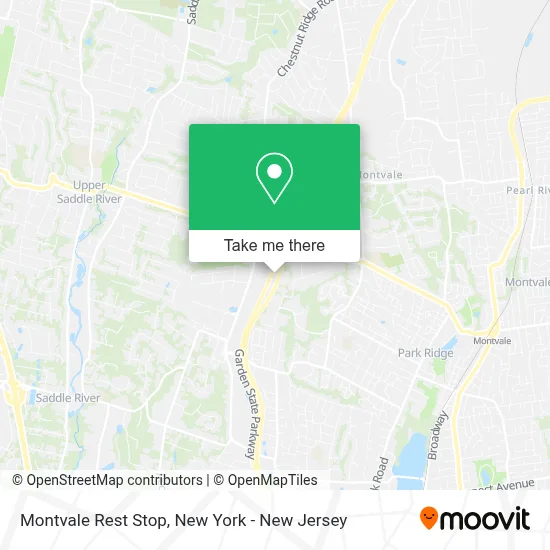 Montvale Rest Stop map