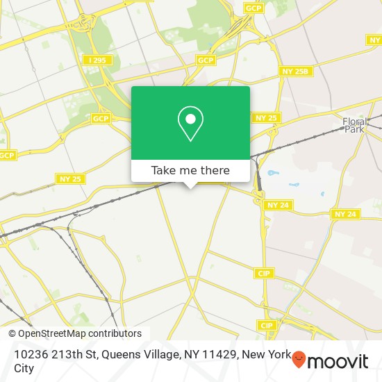 Mapa de 10236 213th St, Queens Village, NY 11429