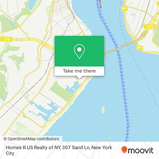 Mapa de Homes R US Realty of NY, 307 Sand Ln