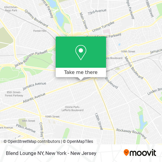 Mapa de Blend Lounge NY