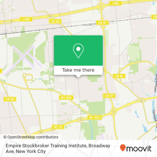 Empire Stockbroker Training Institute, Broadway Ave map