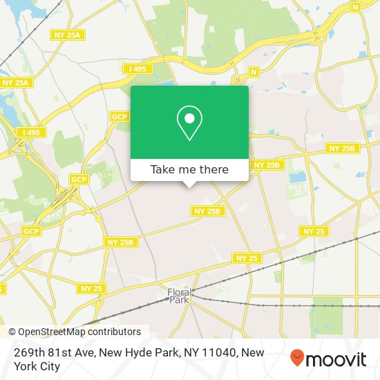Mapa de 269th 81st Ave, New Hyde Park, NY 11040