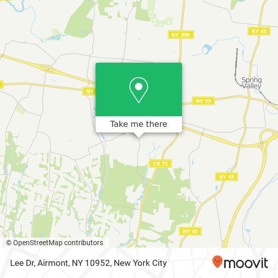 Mapa de Lee Dr, Airmont, NY 10952