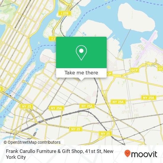 Mapa de Frank Carullo Furniture & Gift Shop, 41st St