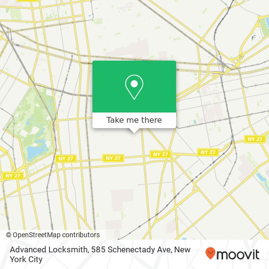 Advanced Locksmith, 585 Schenectady Ave map