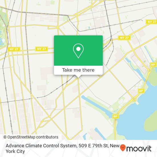 Mapa de Advance Climate Control System, 509 E 79th St