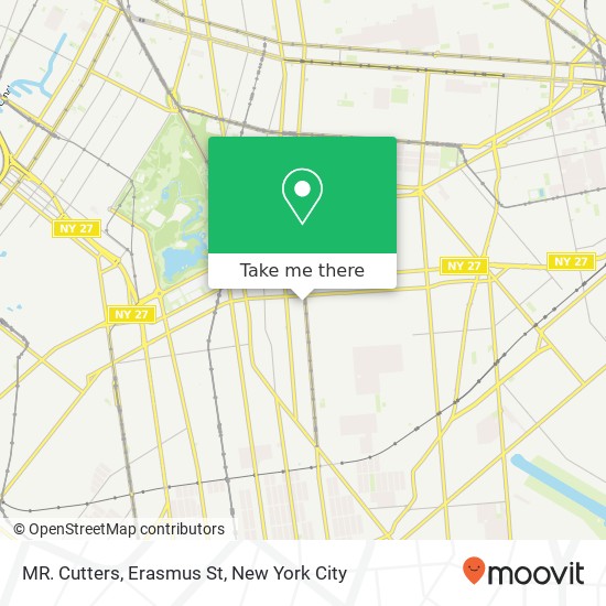 MR. Cutters, Erasmus St map