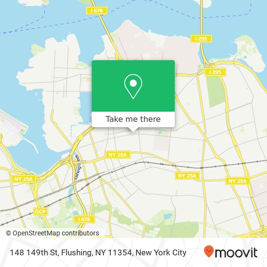 Mapa de 148 149th St, Flushing, NY 11354