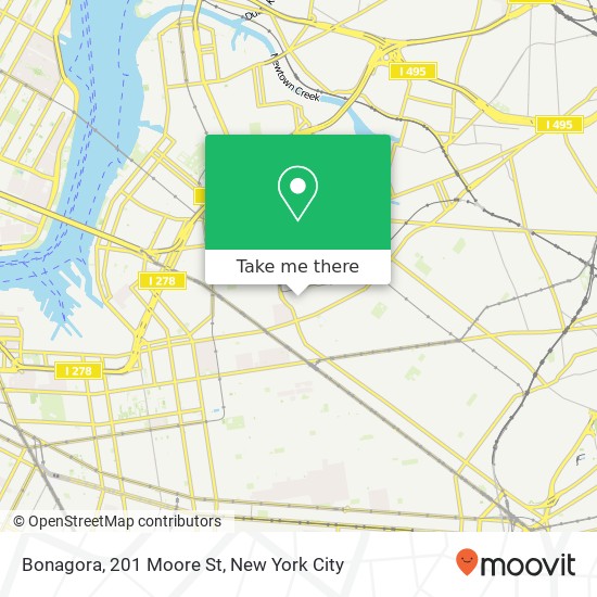 Bonagora, 201 Moore St map