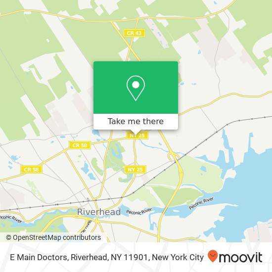 E Main Doctors, Riverhead, NY 11901 map