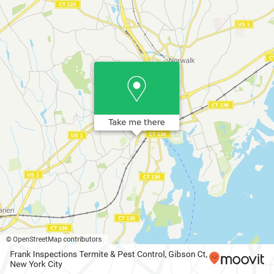 Frank Inspections Termite & Pest Control, Gibson Ct map