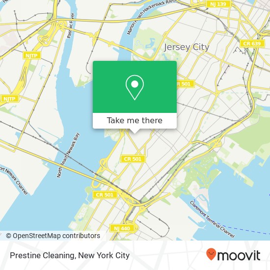 Prestine Cleaning map