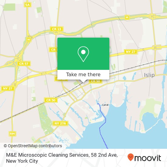 Mapa de M&E Microscopic Cleaning Services, 58 2nd Ave