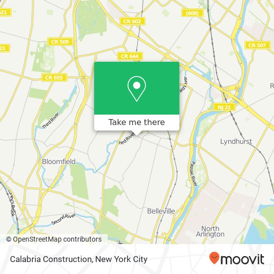 Calabria Construction map