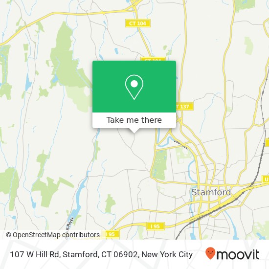 107 W Hill Rd, Stamford, CT 06902 map