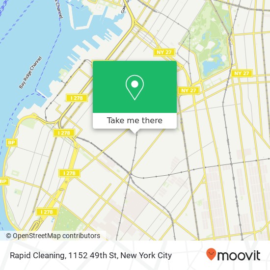 Mapa de Rapid Cleaning, 1152 49th St
