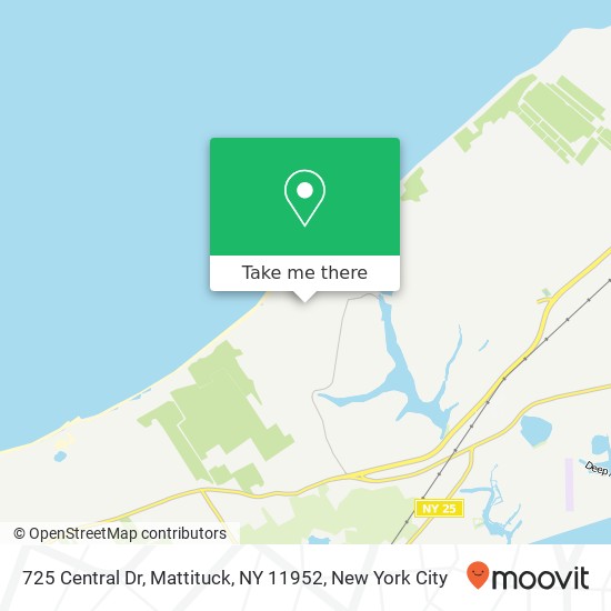 Mapa de 725 Central Dr, Mattituck, NY 11952