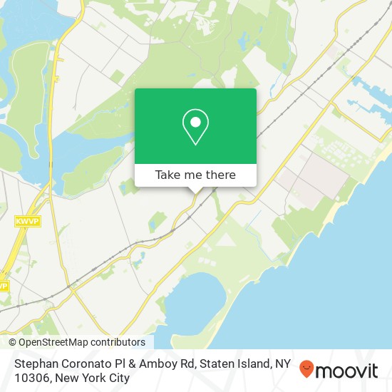 Mapa de Stephan Coronato Pl & Amboy Rd, Staten Island, NY 10306