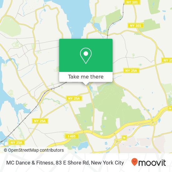 Mapa de MC Dance & Fitness, 83 E Shore Rd