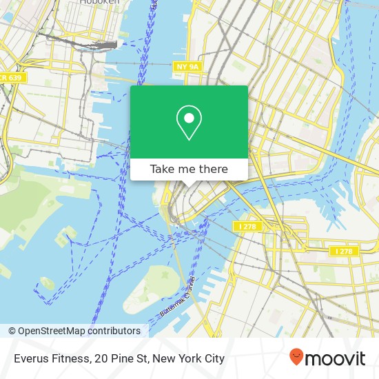 Mapa de Everus Fitness, 20 Pine St