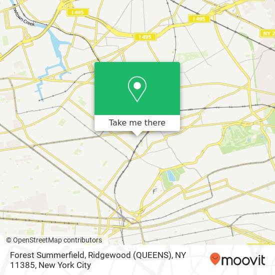 Mapa de Forest Summerfield, Ridgewood (QUEENS), NY 11385