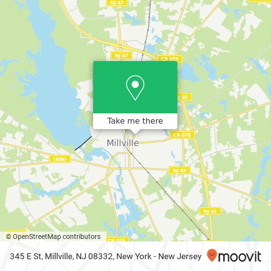 345 E St, Millville, NJ 08332 map