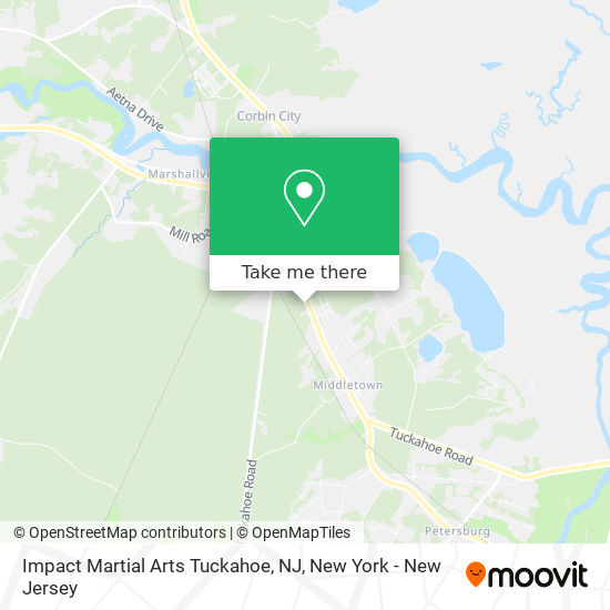 Impact Martial Arts Tuckahoe, NJ map