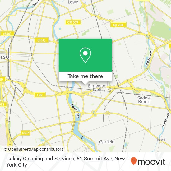 Mapa de Galaxy Cleaning and Services, 61 Summit Ave