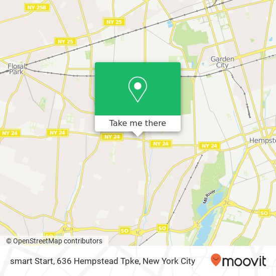 smart Start, 636 Hempstead Tpke map