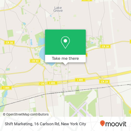 Mapa de Shift Marketing, 16 Carlson Rd