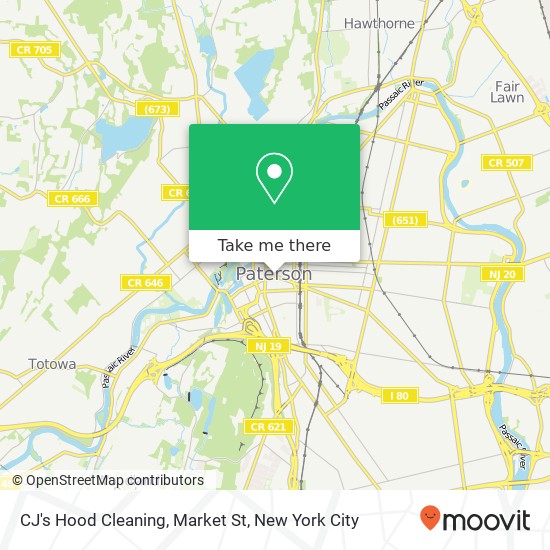 CJ's Hood Cleaning, Market St map