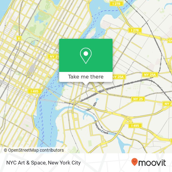NYC Art & Space map