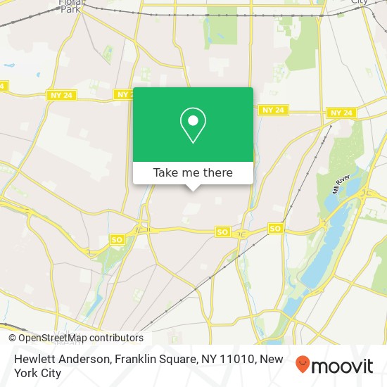 Hewlett Anderson, Franklin Square, NY 11010 map
