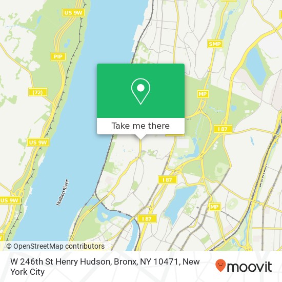 W 246th St Henry Hudson, Bronx, NY 10471 map