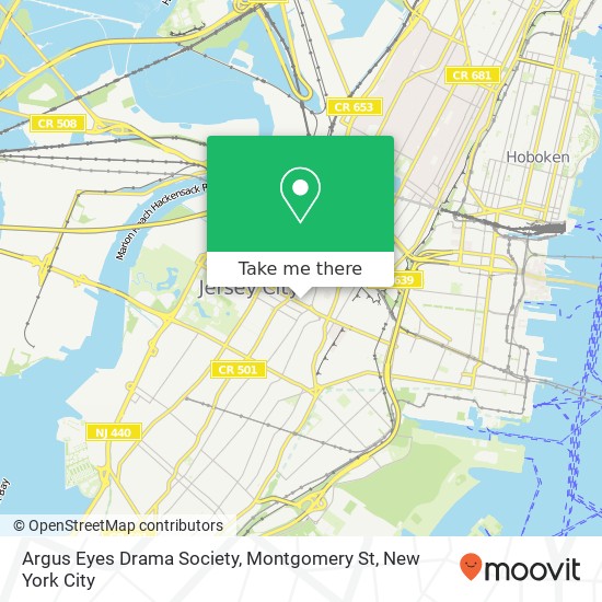 Mapa de Argus Eyes Drama Society, Montgomery St