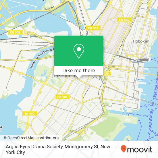 Argus Eyes Drama Society, Montgomery St map