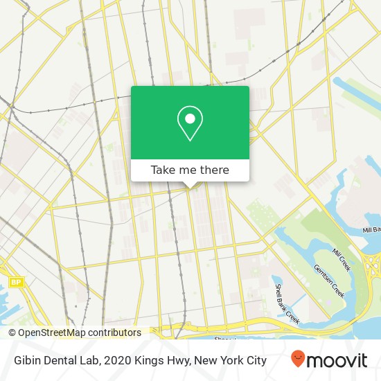 Gibin Dental Lab, 2020 Kings Hwy map