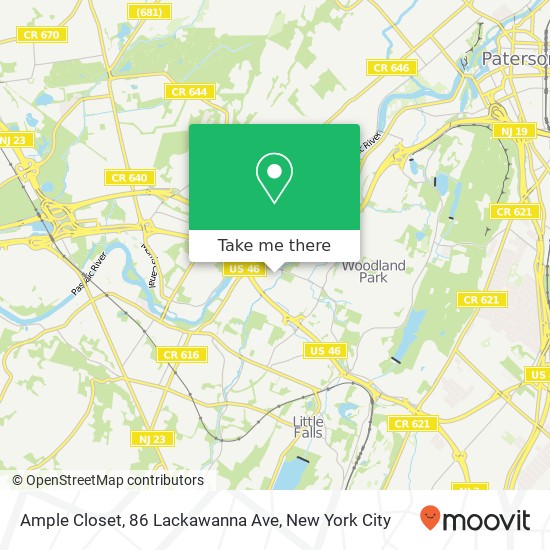 Mapa de Ample Closet, 86 Lackawanna Ave