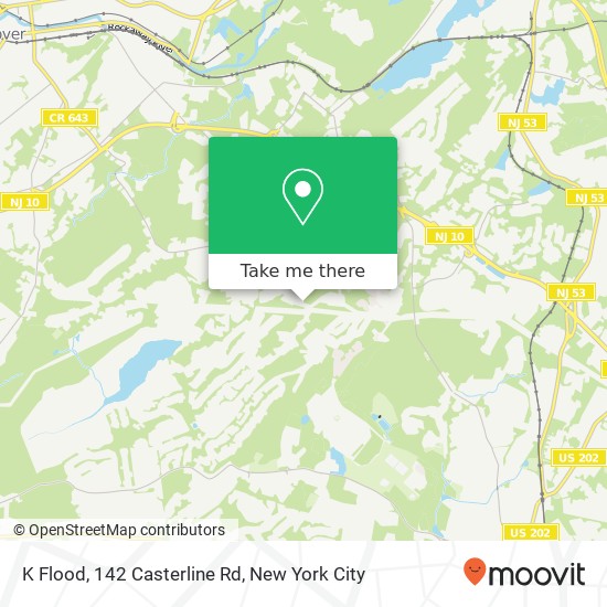 Mapa de K Flood, 142 Casterline Rd