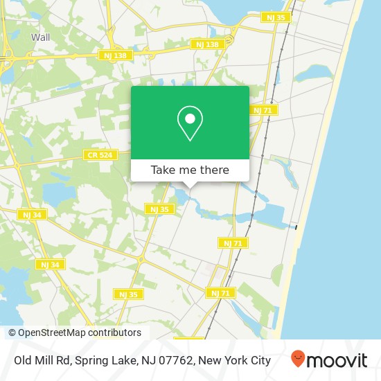 Old Mill Rd, Spring Lake, NJ 07762 map
